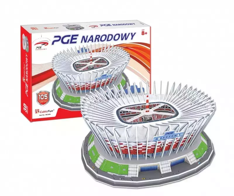 Puzzle 3D 105 elementów. Stadion PGE Narodowy Puzzle 3D 105 elementów. Stadion PGE Narodowy