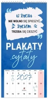 Kalendarz 2027 notatnikowy Plakaty-cytaty - zdjęcie
