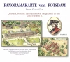Potsdam. Panorama. Mapa pamiątkowa - zdjęcie
