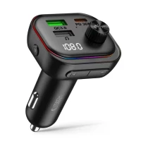 Tech-Protect CC07 3-Port Car Charger Pd 54W + Transmiter Fm Bluetooth Black, zdjęcie 2