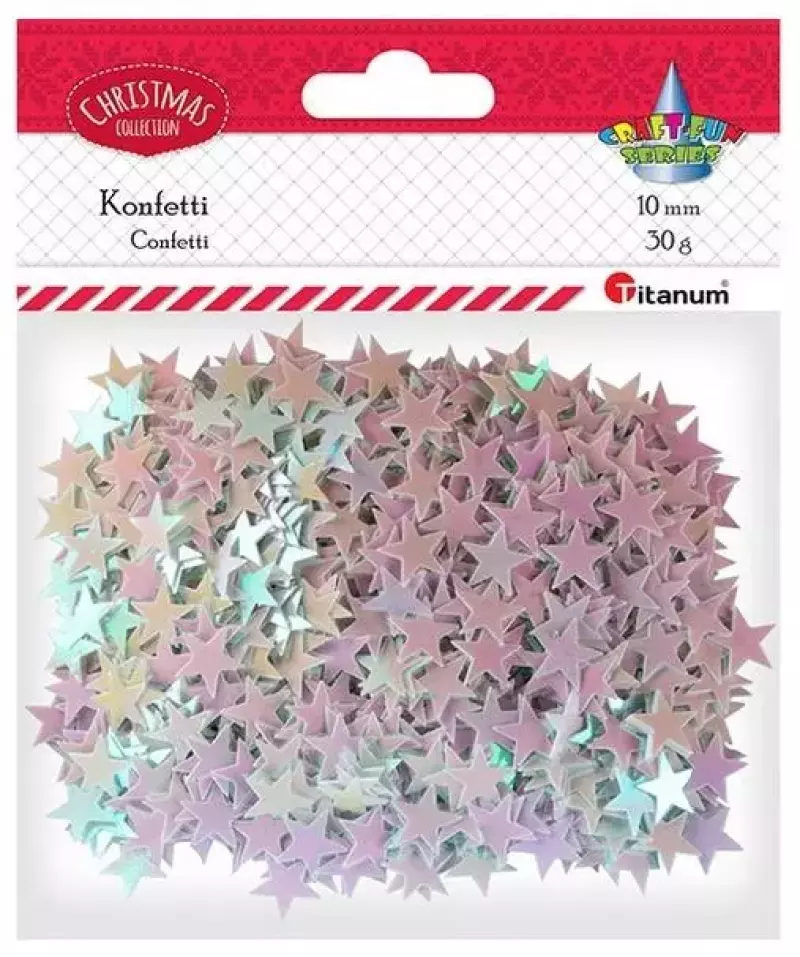 Konfetti gwiazdki 30g bladoróżowe Konfetti gwiazdki 30g bladoróżowe