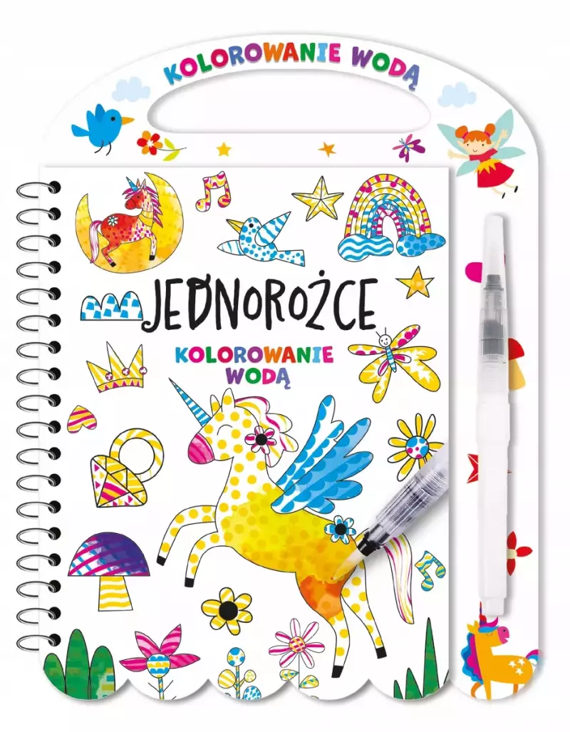 Kolorowanie wodą. Jednorożce