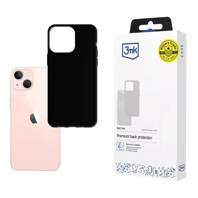 Etui 3mk Matt Case na iPhone 14 - czarne Etui 3mk Matt Case na iPhone 14 - czarne