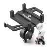 Uchwyt rowerowy Rockbros 699-BK ze stopu aluminium do telefonu - czarny - zdjęcie