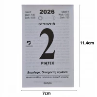 KALENDARZ ZDZIERAK 2026 RODZINNY Zrywany z Poradami z Przepisami, zdjęcie 3