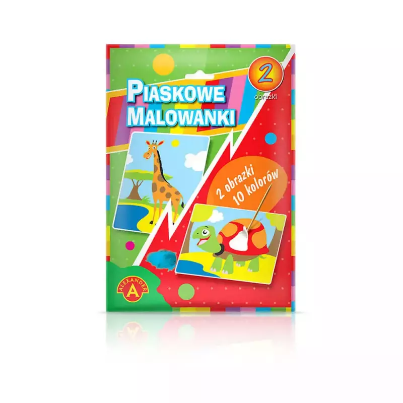 Piaskowe malowanki. Żyrafa, żółw Piaskowe malowanki. Żyrafa, żółw