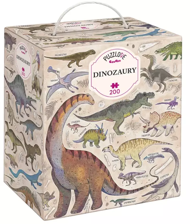 Puzzlove CzuCzu 200 elementów. Dinozaury