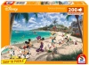 Puzzle 200 elementów. Kinkade. Myszka Miki i Minnie na Florydzie - zdjęcie