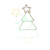 Dekoracja Świąteczna - Choinka Neon Led 32 x 1,2 x 55,5 cm, pakiet 6 sztuk - zdjęcie