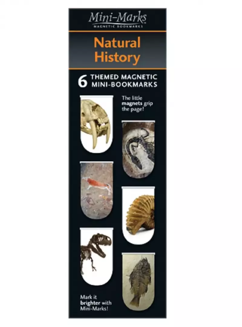 Zakładki magnetyczne. Natural History (6 sztuk)