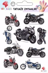 Tatuaże zmywalne dla dzieci Ścigacze motory - zdjęcie