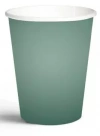 Kubki papierowe 250 ml, ciemnozielony Monocolor (8 sztuk) - zdjęcie