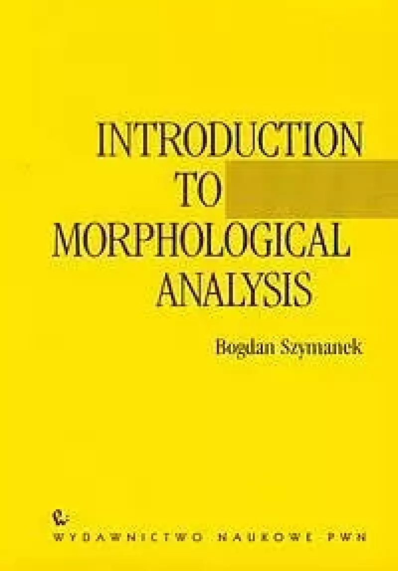 Introduction to morphological analysis Introduction to morphological analysis