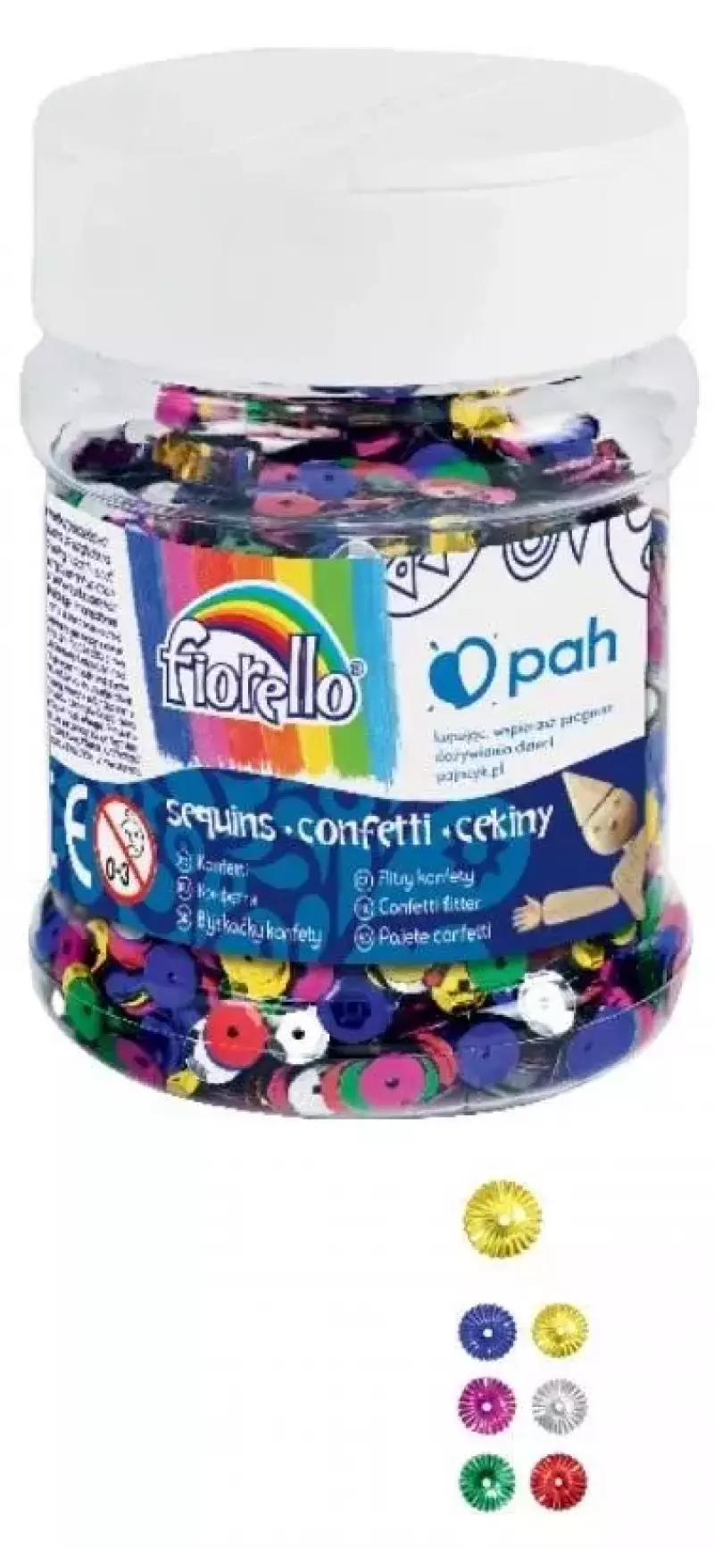 Confetti cekiny kółko łamane FIORELLO