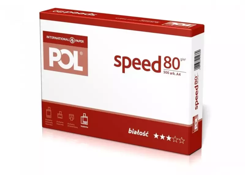 Papiery Xero A4 80g Polspeed (5 opakowań)