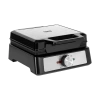 Gofrownica TEESA, 2 gofry, 1600W, inox, regulacja mocy - zdjęcie