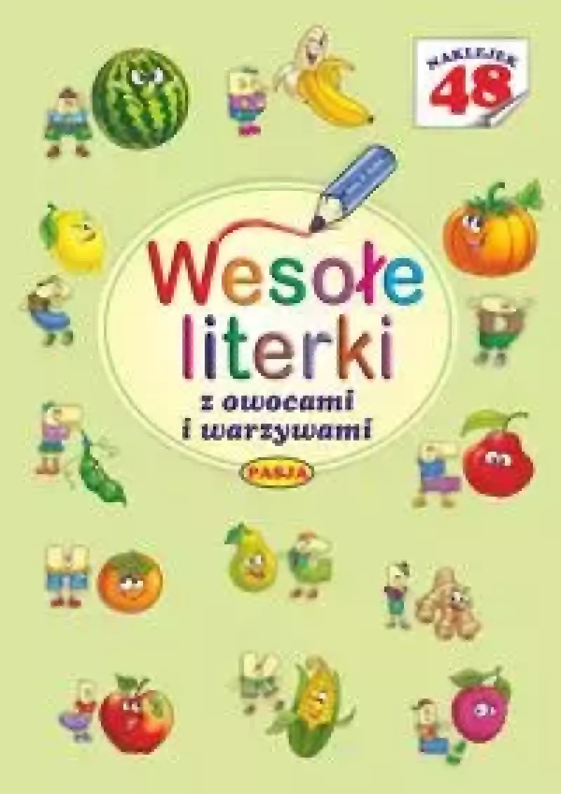 Wesołe literki z owocami i warzywami Wesołe literki z owocami i warzywami