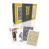 Karty Poker zestaw czarno-złote - zdjęcie