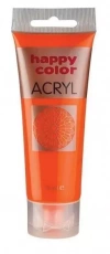 Farba akrylowa 75ml pomarańczowa HAPPY COLOR - zdjęcie