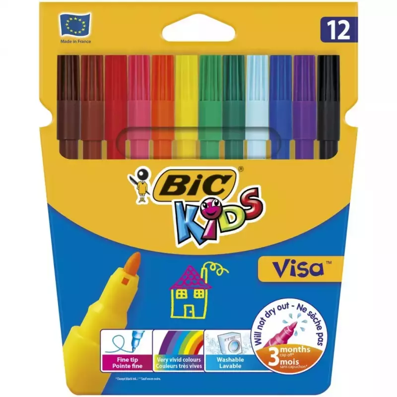 Flamastry Visa, 12 sztuk Flamastry Visa, 12 sztuk