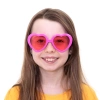 Imprezowe okulary Serca różowe 1szt. - zdjęcie