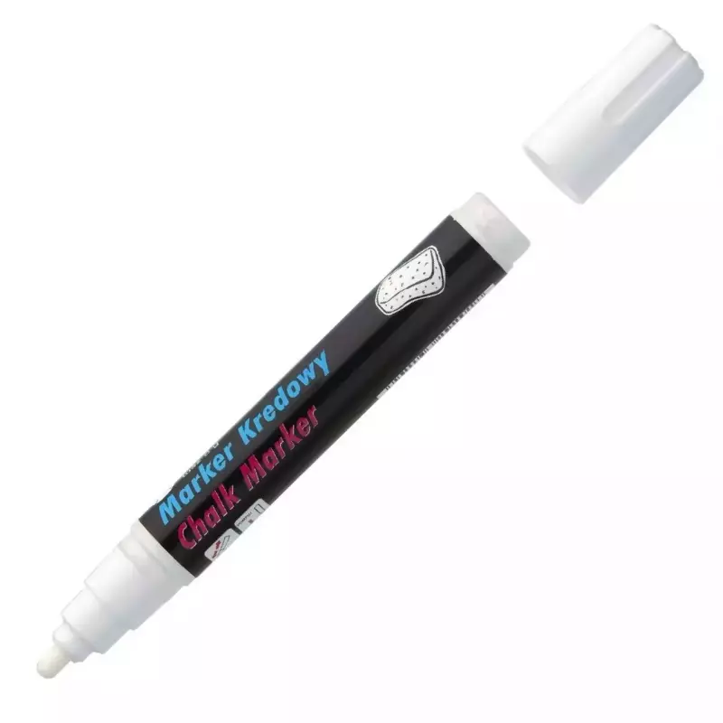 Marker kredowy 4.5 mm, biały Marker kredowy 4.5 mm, biały