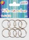 Kółka zatrzaskowe metalowe 2,5cm 8szt - zdjęcie
