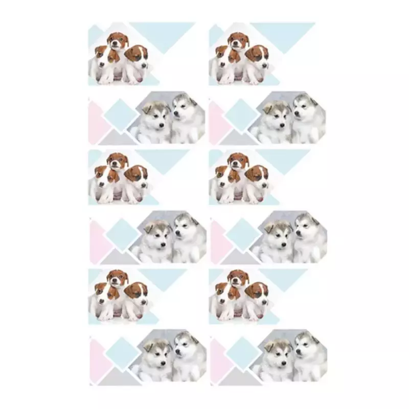 Naklejki Na Zeszyt Pieski Starpak 447912 Naklejki Na Zeszyt Pieski Starpak 447912
