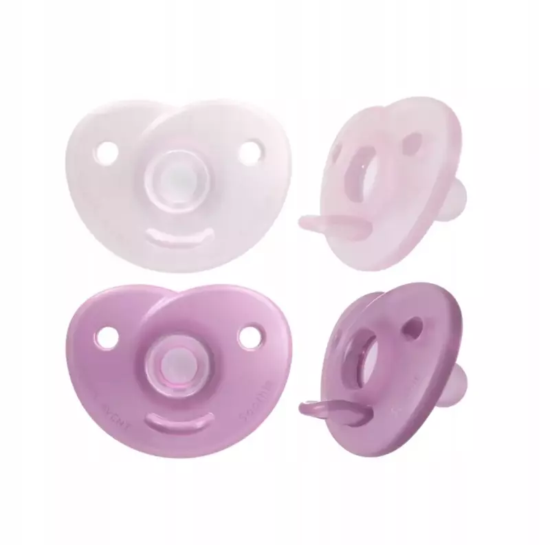 Smoczek Philips Avent ortodontyczny silikonowy różowy 0+, 2 szt. Smoczek Philips Avent ortodontyczny silikonowy różowy 0+, 2 szt.