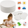 Magiczny Papier Do Malowania 3D Krążki z Pulpy Drzewnej DIY 20 Szt. 6cm - zdjęcie