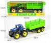 Traktor rolniczy z przyczepą - zdjęcie