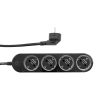 Listwa zasilająca SHELLY Power Strip 4 Gen4 4 gniazda (czarna) - zdjęcie