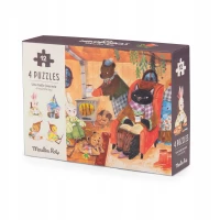 Puzzle LES MINOUCHKAS 4 x 12 elementów, zdjęcie 3