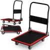 Wózek transportowy platformowy HM-506 czarno-czerwony - zdjęcie