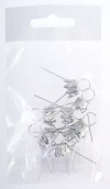 Zawieszka do ozdób świątecznych, srebrna, 12 mm (7 sztuk) - zdjęcie