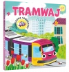 Odjazdowe samochody. Tramwaj - zdjęcie