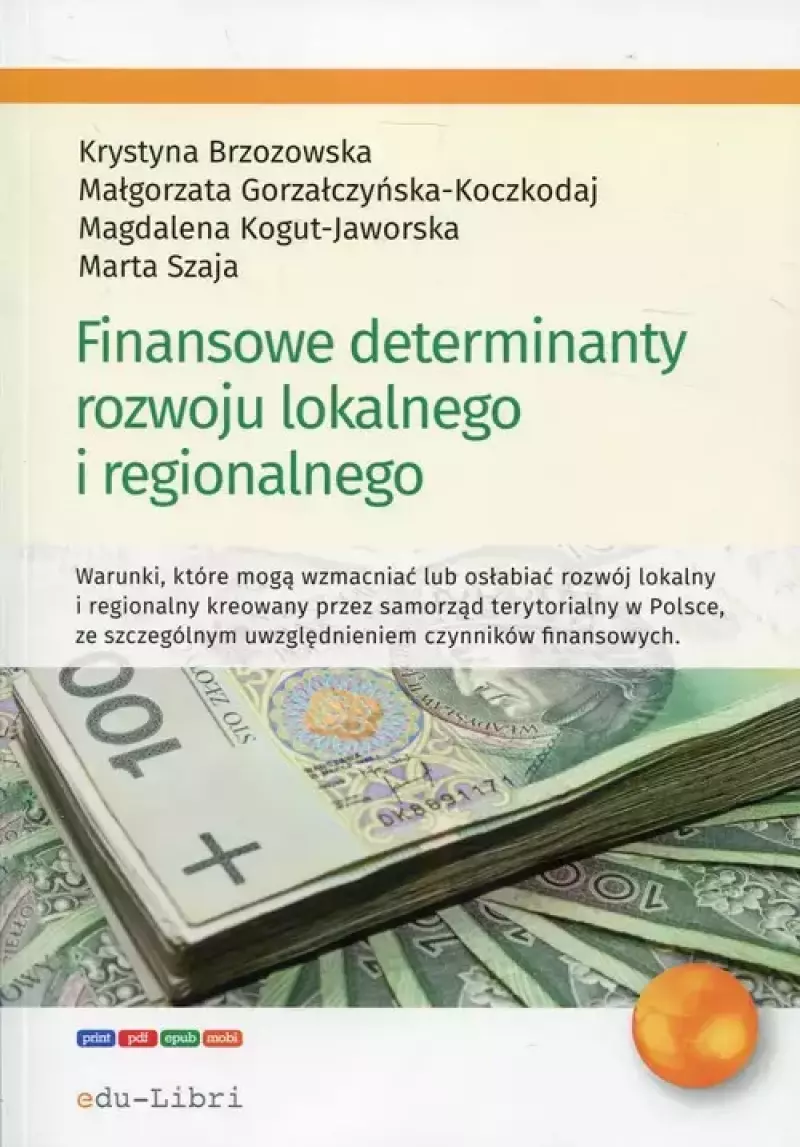 Finansowe determinanty rozwoju lokalnego i regionalnego Finansowe determinanty rozwoju lokalnego i regionalnego