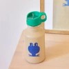 Lassig Bidon ze stali nierdzewnej z ustnikiem i uchwytem 500 ml  Happy Trails Frog - zdjęcie