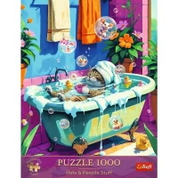 Trefl Puzzle Premium Plus Quality 1000 el. Miau, Relaks, Powtórz, zdjęcie 3