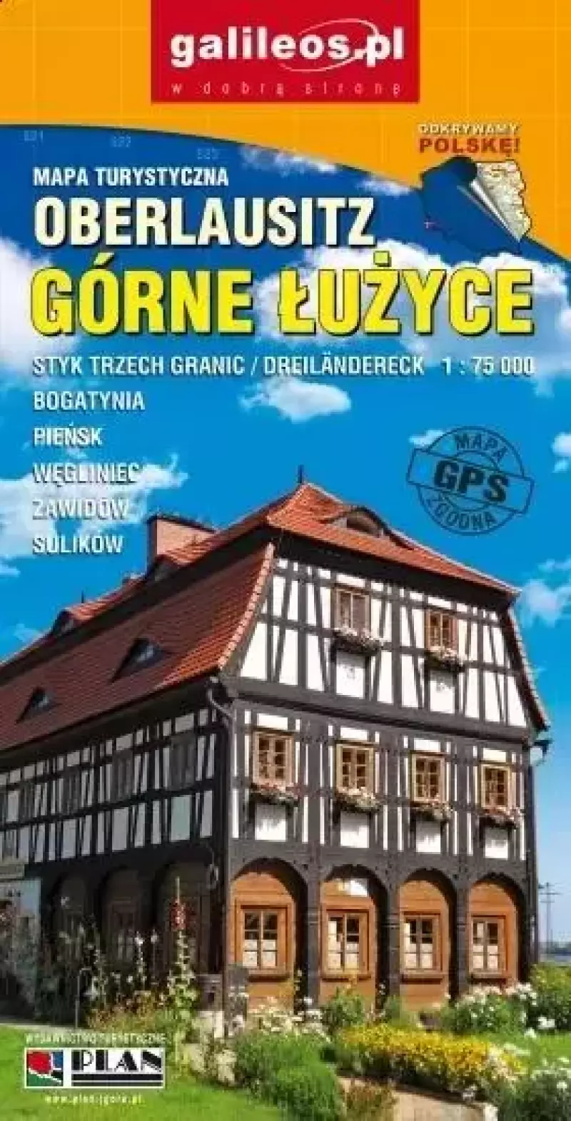 Mapa turystyczna - Górne Łużyce 1:75 000 Mapa turystyczna - Górne Łużyce 1:75 000