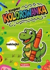 Super kolorowanka Dinozaury z naklejkami - zdjęcie