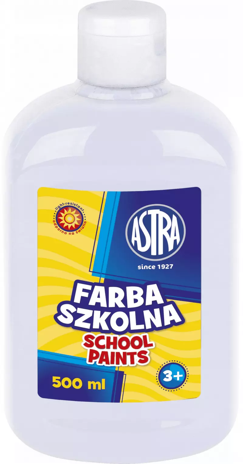 Farba szkolna 500 ml, biała Farba szkolna 500 ml, biała