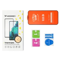 2 szt. szkło hartowane na cały ekran z ramką Case Friendly Wozinsky Full Glue iPhone 15 Pro - czarne, zdjęcie 11