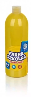 Farba szkolna 1000 ml, żółta - zdjęcie
