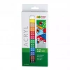 Farby akrylowe 12 ml 12 kolorów HAPPY COLOR - zdjęcie