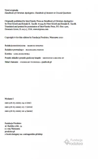 Podstawy apologetyki chrześcijańskiej. Setki pytań, setki odpowiedzi, zdjęcie 4