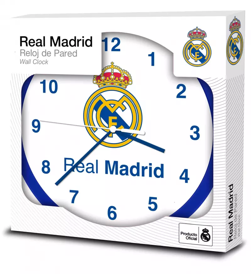 Zegar ścienny Real Madryt 25cm. RM00001 Zegar ścienny Real Madryt 25cm. RM00001