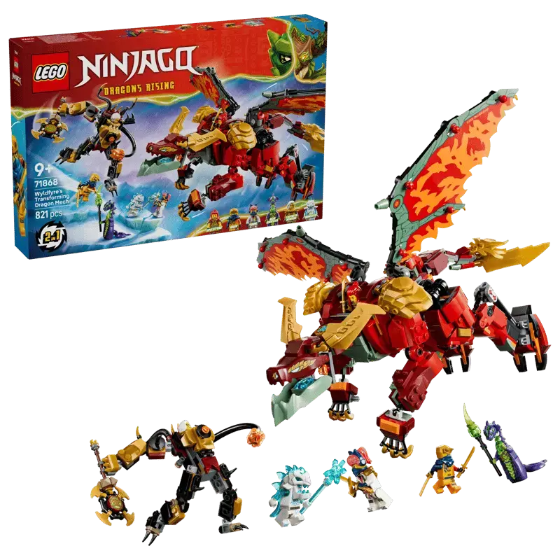 LEGO NINJAGO® Transformujący smoczy mech Wyldfyre 71868 LEGO NINJAGO® Transformujący smoczy mech Wyldfyre 71868