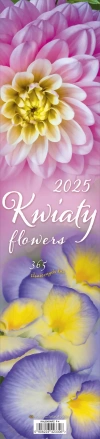Kalendarz 2025 paskowy - Kwiaty - zdjęcie