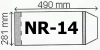 Okładka na podr A4 regulowana nr 14 (50szt) NARNIA - zdjęcie